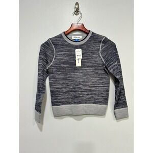 Dylan Gray Boys Navy Gray Crew Neck Long Sleeve Knit Sweater Size M NWT‎